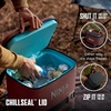 image:imageNinja Backpack Cooler  FrostVault Go 24 Can Soft Cooler  Leakproof Zipper with Built in Can Opener 2 Ice Packs amp Dry Storage Drawer  for Hiking Camping amp More  Daffodil Daze  FF124YLCanyon Red