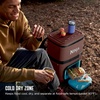image:imageNinja Backpack Cooler  FrostVault Go 24 Can Soft Cooler  Leakproof Zipper with Built in Can Opener 2 Ice Packs amp Dry Storage Drawer  for Hiking Camping amp More  Daffodil Daze  FF124YLCanyon Red