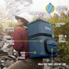 image:imageNinja Backpack Cooler  FrostVault Go 24 Can Soft Cooler  Leakproof Zipper with Built in Can Opener 2 Ice Packs amp Dry Storage Drawer  for Hiking Camping amp More  Daffodil Daze  FF124YLLuminous Blue