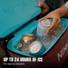 image:imageNinja Backpack Cooler  FrostVault Go 24 Can Soft Cooler  Leakproof Zipper with Built in Can Opener 2 Ice Packs amp Dry Storage Drawer  for Hiking Camping amp More  Daffodil Daze  FF124YLCanyon Red