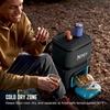 image:imageNinja Backpack Cooler  FrostVault Go 24 Can Soft Cooler  Leakproof Zipper with Built in Can Opener 2 Ice Packs amp Dry Storage Drawer  for Hiking Camping amp More  Daffodil Daze  FF124YLDark Grey