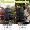 image:imageNinja Backpack Cooler  FrostVault Go 24 Can Soft Cooler  Leakproof Zipper with Built in Can Opener 2 Ice Packs amp Dry Storage Drawer  for Hiking Camping amp More  Daffodil Daze  FF124YLDark Grey