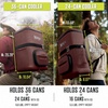 image:imageNinja Backpack Cooler  FrostVault Go 24 Can Soft Cooler  Leakproof Zipper with Built in Can Opener 2 Ice Packs amp Dry Storage Drawer  for Hiking Camping amp More  Daffodil Daze  FF124YLCanyon Red