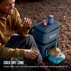 image:imageNinja Backpack Cooler  FrostVault Go 24 Can Soft Cooler  Leakproof Zipper with Built in Can Opener 2 Ice Packs amp Dry Storage Drawer  for Hiking Camping amp More  Daffodil Daze  FF124YLLuminous Blue