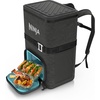image:imageNinja Backpack Cooler  FrostVault Go 24 Can Soft Cooler  Leakproof Zipper with Built in Can Opener 2 Ice Packs amp Dry Storage Drawer  for Hiking Camping amp More  Daffodil Daze  FF124YLDark Grey