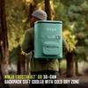 image:imageNinja Backpack Cooler  FrostVault Go 24 Can Soft Cooler  Leakproof Zipper with Built in Can Opener 2 Ice Packs amp Dry Storage Drawer  for Hiking Camping amp More  Daffodil Daze  FF124YLCactus Green