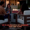 image:imageNinja Fireside360 Outdoor Heater amp Fire Pit  3 Modes Flame amp Heat  Portable for Patio Deck Camping Easy Control Smokeless Flame  Push to Start Ignition  Brown  OF101BR1Stainless Steel