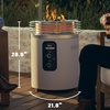 image:imageNinja Fireside360 Outdoor Heater amp Fire Pit  3 Modes Flame amp Heat  Portable for Patio Deck Camping Easy Control Smokeless Flame  Push to Start Ignition  Brown  OF101BR1Stone