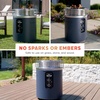 image:imageNinja Fireside360 Outdoor Heater amp Fire Pit  3 Modes Flame amp Heat  Portable for Patio Deck Camping Easy Control Smokeless Flame  Push to Start Ignition  Brown  OF101BR1Cyberspace