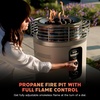 image:imageNinja Fireside360 Outdoor Heater amp Fire Pit  3 Modes Flame amp Heat  Portable for Patio Deck Camping Easy Control Smokeless Flame  Push to Start Ignition  Brown  OF101BR1Stone