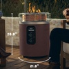 image:imageNinja Fireside360 Outdoor Heater amp Fire Pit  3 Modes Flame amp Heat  Portable for Patio Deck Camping Easy Control Smokeless Flame  Push to Start Ignition  Brown  OF101BR1Brown