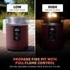 image:imageNinja Fireside360 Outdoor Heater amp Fire Pit  3 Modes Flame amp Heat  Portable for Patio Deck Camping Easy Control Smokeless Flame  Push to Start Ignition  Brown  OF101BR1Maroon