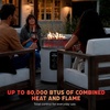 image:imageNinja Fireside360 Outdoor Heater amp Fire Pit  3 Modes Flame amp Heat  Portable for Patio Deck Camping Easy Control Smokeless Flame  Push to Start Ignition  Brown  OF101BR1Stone