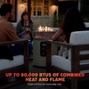image:imageNinja Fireside360 Outdoor Heater amp Fire Pit  3 Modes Flame amp Heat  Portable for Patio Deck Camping Easy Control Smokeless Flame  Push to Start Ignition  Brown  OF101BR1Moss
