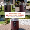 image:imageNinja Fireside360 Outdoor Heater amp Fire Pit  3 Modes Flame amp Heat  Portable for Patio Deck Camping Easy Control Smokeless Flame  Push to Start Ignition  Brown  OF101BR1Maroon