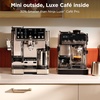 image:imageNinja Luxe Caf Mini  Espresso Machine amp Drip Coffee  Builtin Burr Grinder Precision Scale amp Manual Steam Wand  Lattes Cappuccinos amp More  Stainless Steel  ES301