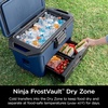image:imageNinja FrostVault 50qt Hard Cooler with Dry Zone  Integrated FridgeTemp Dry Storage Drawer  Premium HeavyDuty Insulated Cooler  Keeps Ice Cold for Days  Luminous Blue  FB151CYLakeshore Blue