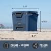 image:imageNinja FrostVault 50qt Hard Cooler with Dry Zone  Integrated FridgeTemp Dry Storage Drawer  Premium HeavyDuty Insulated Cooler  Keeps Ice Cold for Days  Luminous Blue  FB151CYLakeshore Blue