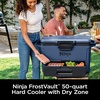 image:imageNinja FrostVault 50qt Hard Cooler with Dry Zone  Integrated FridgeTemp Dry Storage Drawer  Premium HeavyDuty Insulated Cooler  Keeps Ice Cold for Days  Luminous Blue  FB151CYLakeshore Blue