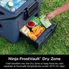 image:imageNinja FrostVault 50qt Hard Cooler with Dry Zone  Integrated FridgeTemp Dry Storage Drawer  Premium HeavyDuty Insulated Cooler  Keeps Ice Cold for Days  Luminous Blue  FB151CYLakeshore Blue