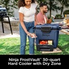 image:imageNinja FrostVault 50qt Hard Cooler with Dry Zone  Integrated FridgeTemp Dry Storage Drawer  Premium HeavyDuty Insulated Cooler  Keeps Ice Cold for Days  Luminous Blue  FB151CYLakeshore Blue