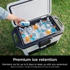 image:imageNinja FrostVault 50qt Hard Cooler with Dry Zone  Integrated FridgeTemp Dry Storage Drawer  Premium HeavyDuty Insulated Cooler  Keeps Ice Cold for Days  Luminous Blue  FB151CYSmokey Mauve