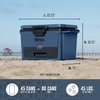image:imageNinja FrostVault 50qt Hard Cooler with Dry Zone  Integrated FridgeTemp Dry Storage Drawer  Premium HeavyDuty Insulated Cooler  Keeps Ice Cold for Days  Luminous Blue  FB151CYLakeshore Blue