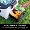 image:imageNinja FrostVault 50qt Hard Cooler with Dry Zone  Integrated FridgeTemp Dry Storage Drawer  Premium HeavyDuty Insulated Cooler  Keeps Ice Cold for Days  Luminous Blue  FB151CYCloud White