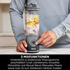image:imageNinja Blast Max Portable BlenderBlenderSmoothie Maker 570 ml Rechargeable Blender Cup amp Leakproof Lid 3 Functions Smoothies Protein Shakes Lavender BC251EULDCool Grey