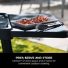 image:imageNinja Woodfire Additional Side Table for Adjustable Stand Outdoor Oven amp BBQ Grill Stand Side Table Outdoor Food Prep Accessory XSKUSSTBLEU Black