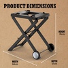 image:imageNinja Woodfire Folding Grill Stand BlackGrey XSKGRLLSTDEUK  Compatible with Ninja Woodfire Electric Outdoor BBQ Grill OG700 Series Official Accessory BlackGrey XSKGRLLSTDEUKStand