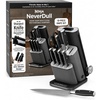 image:imageNinja NeverDull 10Pc German Steel Knife Set Stone Gold NK32010SD1Black