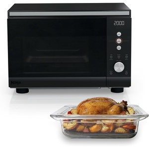 image:imageNinja Crispi Microwave amp Air Fryer with FusionCrisp Black MW101BK1Black
