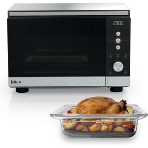 image:imageNinja Crispi Microwave amp Air Fryer with FusionCrisp Black MW101BK1Silver