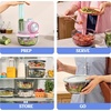 image:imageNinja PREPi 5in1 Prep amp Store System Crinkle Slice Shred PN301Stone