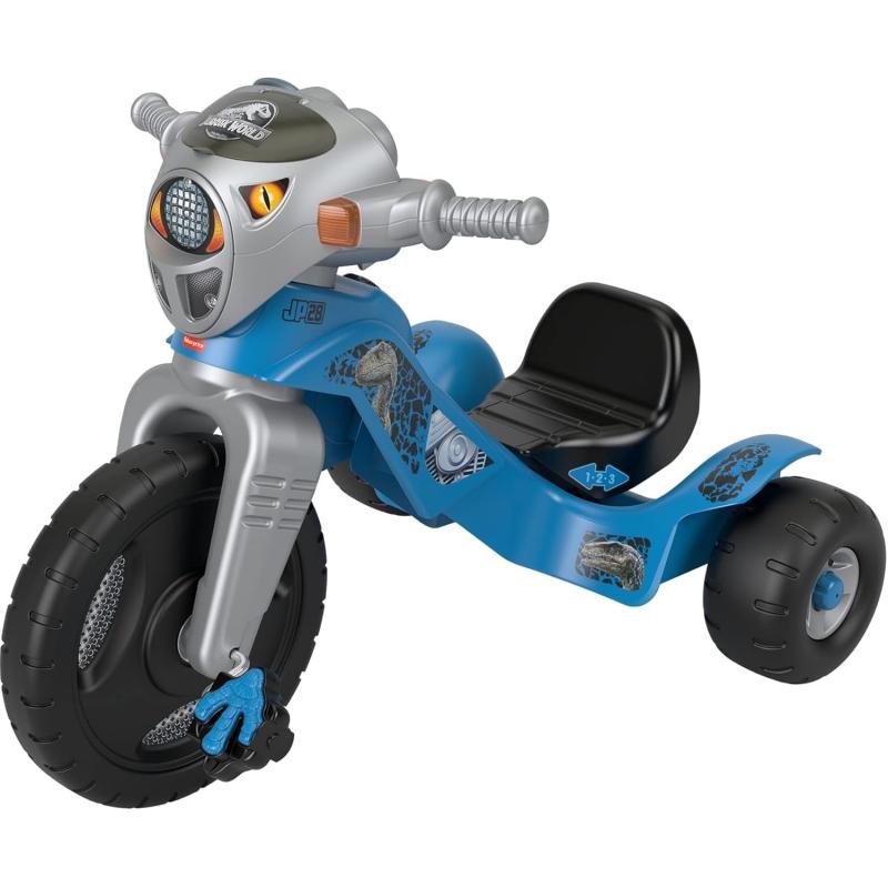 Fisher-Price Toddler Tricycle Jurassic World Lights & Sounds Trike ...