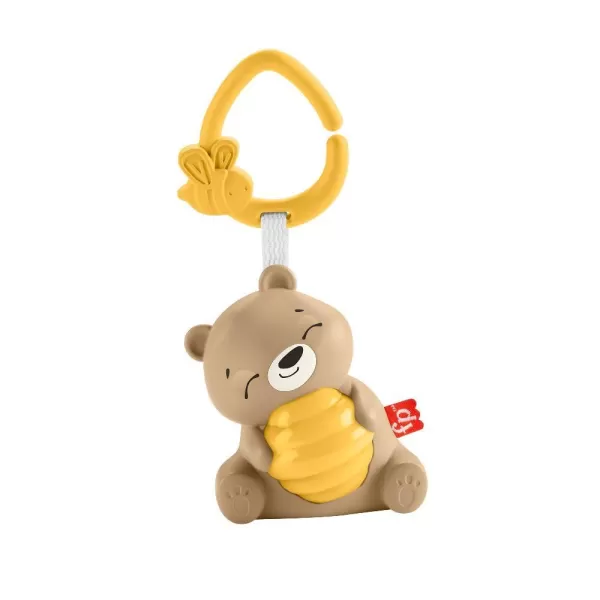 Fisher Price Baby Toy Beary Soothing Portable Sound Machine with Music Night Light ampamp Customizable Timer for Newborns 0 Months