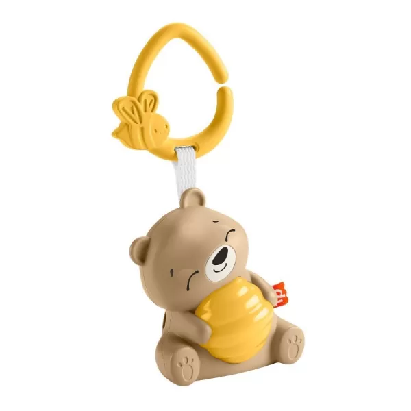 Fisher Price Baby Toy Beary Soothing Portable Sound Machine with Music Night Light ampamp Customizable Timer for Newborns 0 Months