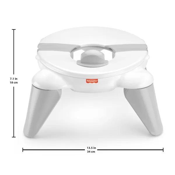 FisherPrice Baby 2in1 Travel Potty  Portable Infant to Toddler Potty Training Toilet and Removable Potty Ring for Travel