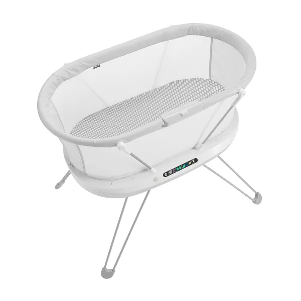 FisherPrice Baby Bedside Sleeper Luminate Bassinet with Sound Detection plus Customizable Lights Music and Sounds for Newborns 0 Months