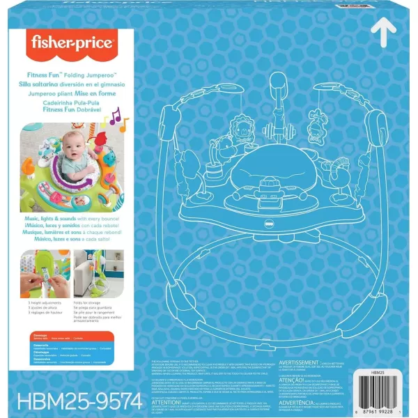 FisherPrice Baby Bouncer Pink Petals Jumperoo Musical Activity Center with Lights Sounds ampamp Developmental ToysFitness Fun Jumperoo