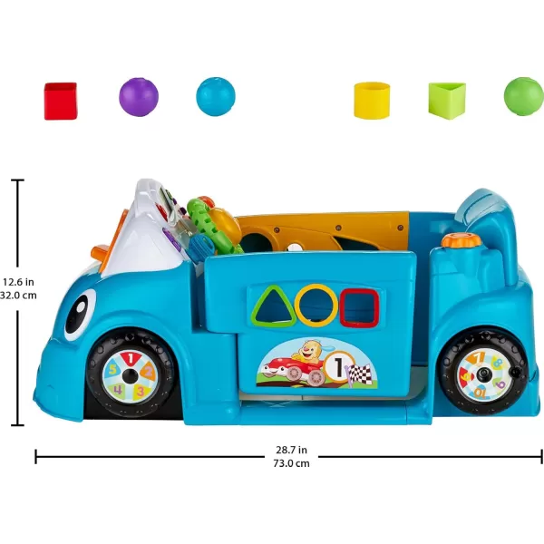FisherPrice Baby Learning Toy Laugh ampamp Learn Crawl Around Car Activity Center with Smart Stages for Infants Ages 6 Months Blue Amazon ExclusiveBlue