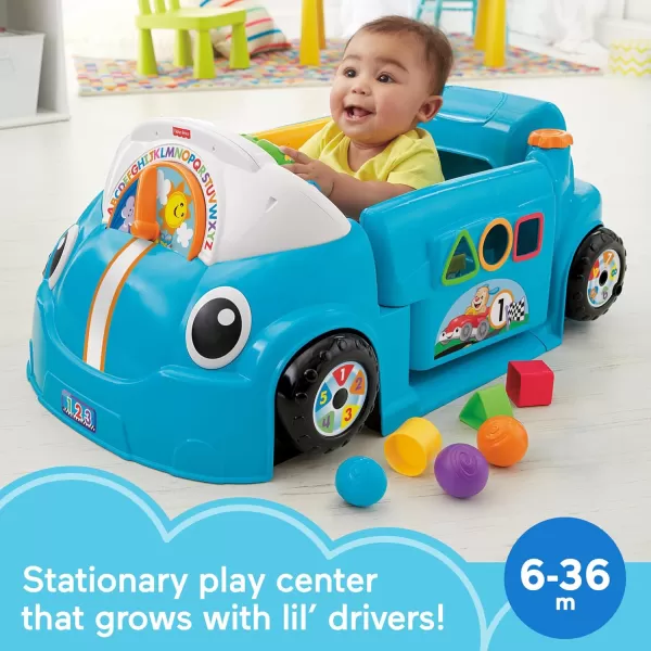 FisherPrice Baby Learning Toy Laugh ampamp Learn Crawl Around Car Activity Center with Smart Stages for Infants Ages 6 Months Blue Amazon ExclusiveBlue