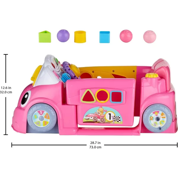 FisherPrice Baby Learning Toy Laugh ampamp Learn Crawl Around Car Activity Center with Smart Stages for Infants Ages 6 Months Blue Amazon ExclusivePink
