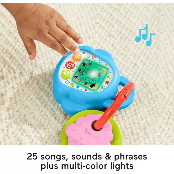 FisherPrice Baby Learning Toy Laugh ampamp Learn DigiPuppy Pretend Digital Pet with Music ampamp Lights for Developmental Play Infant Ages 6 Months