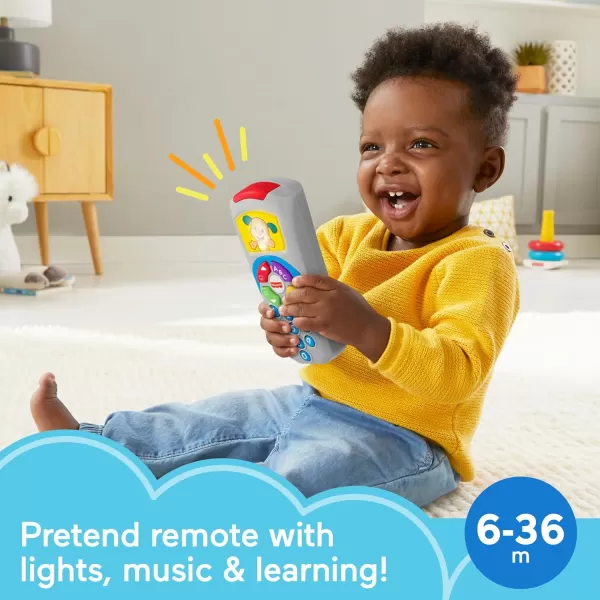 FisherPrice Baby Learning Toy Laugh ampamp Learn Puppys Remote Pretend TV Control with Music ampamp Lights for Developmental Play Infants Ages 6 MonthsPuppys Remote  Classic Version
