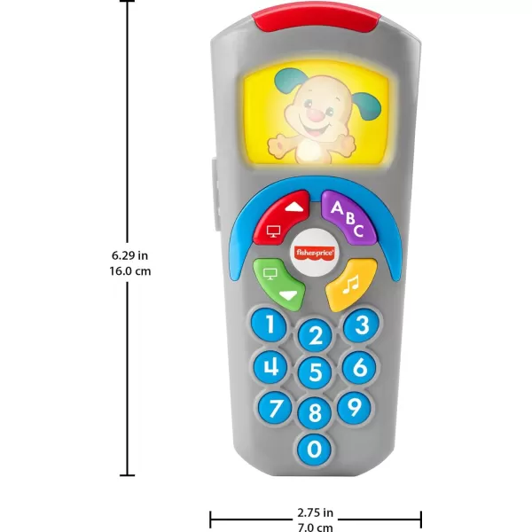 FisherPrice Baby Learning Toy Laugh ampamp Learn Puppys Remote Pretend TV Control with Music ampamp Lights for Developmental Play Infants Ages 6 MonthsPuppys Remote  Classic Version