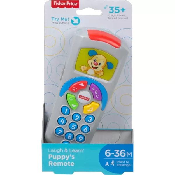 FisherPrice Baby Learning Toy Laugh ampamp Learn Puppys Remote Pretend TV Control with Music ampamp Lights for Developmental Play Infants Ages 6 MonthsPuppys Remote  New for 2024