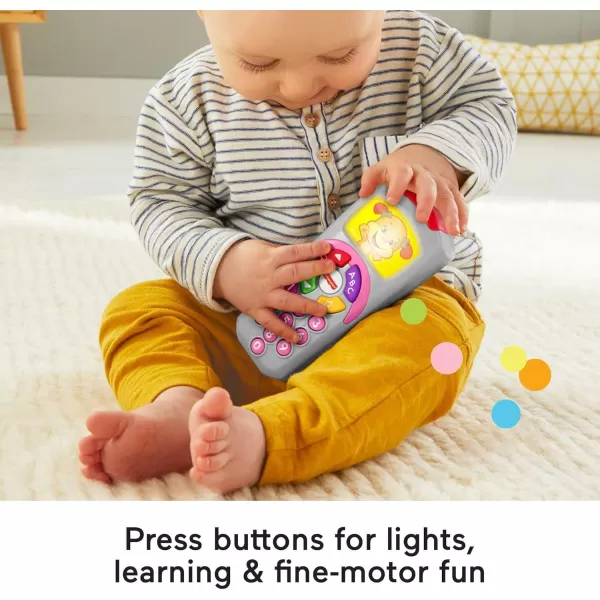 FisherPrice Baby Learning Toy Laugh ampamp Learn Puppys Remote Pretend TV Control with Music ampamp Lights for Developmental Play Infants Ages 6 MonthsSis Remote  Classic Version
