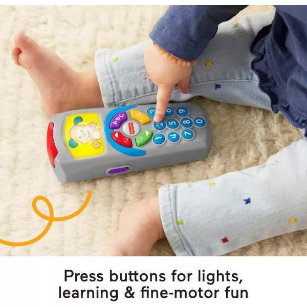 FisherPrice Baby Learning Toy Laugh ampamp Learn Puppys Remote Pretend TV Control with Music ampamp Lights for Developmental Play Infants Ages 6 MonthsPuppys Remote  New for 2024